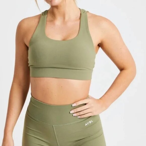 AYBL Core Sports Bra Green - Picture 2 of 5